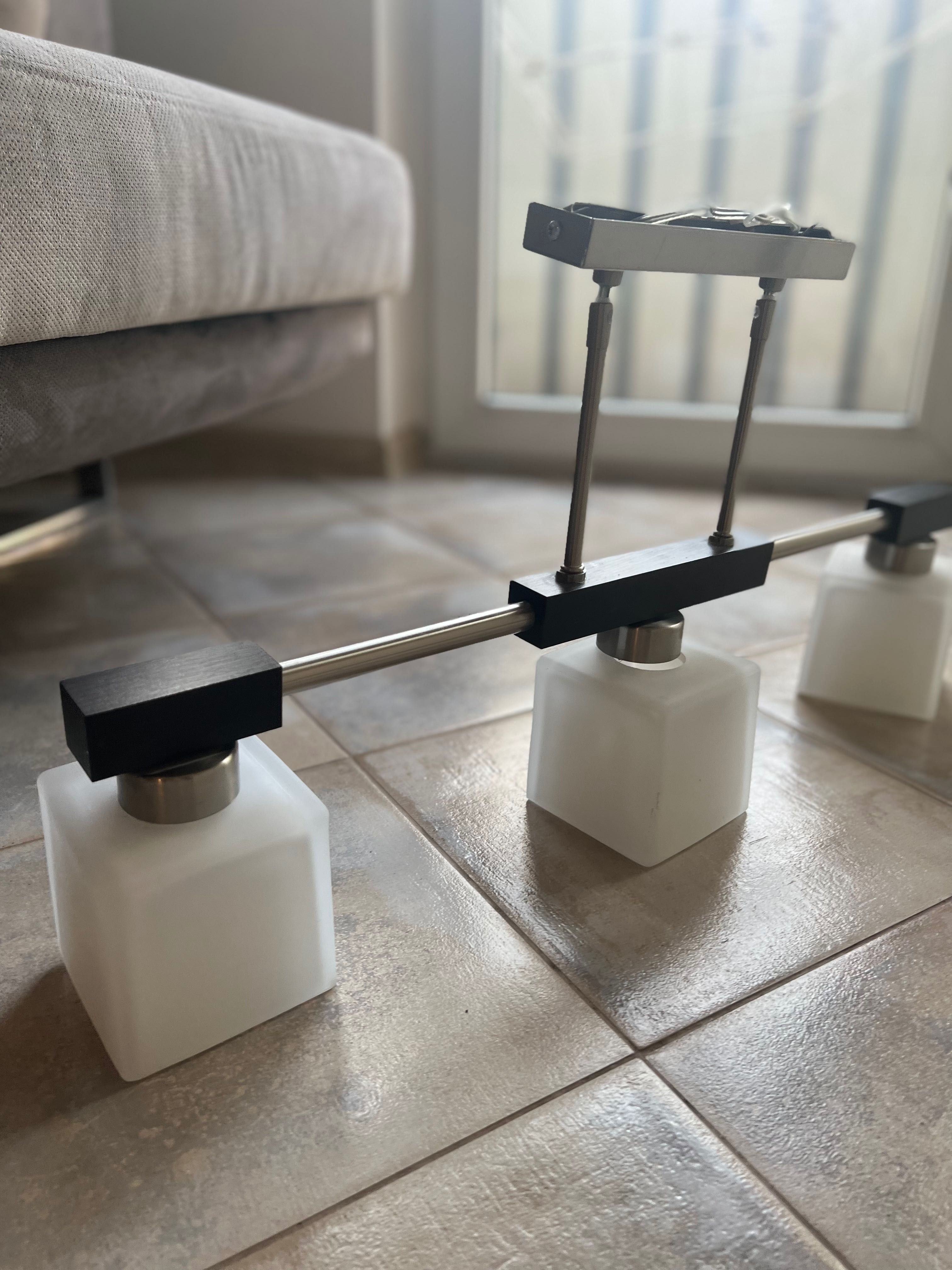 Żyrandol 3 lampy biały Leroy Merlin