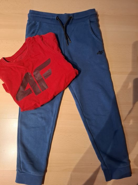 Spodnie dresowe i koszulka 4f rozmiarze 128