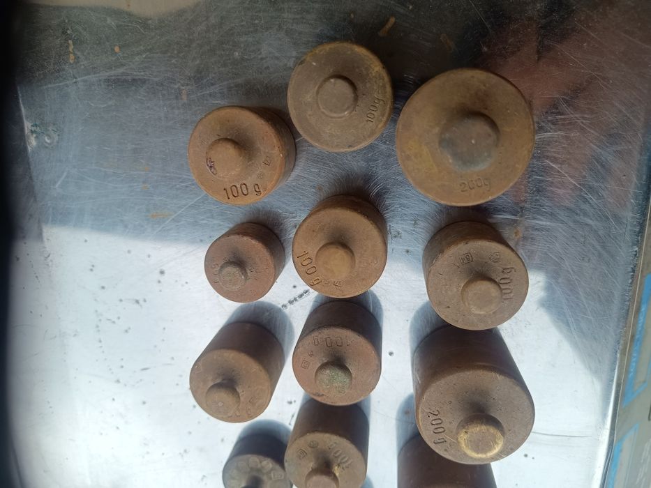 Odważniki mosiężne