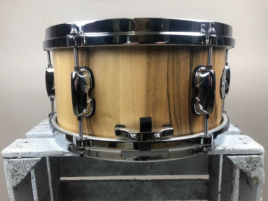 MK-Drums - Custom Stave Snare 12” x 6,5” - Walnut - Werbel Klepkowy