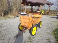 Drewniany wóz dla kucyka