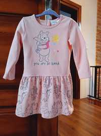 Sukienka różowa dziecięca rozmiar 74/80 6-12 miesięcy NOWA Disney