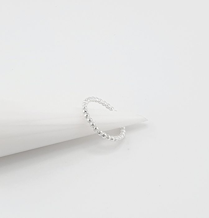 Obrączka srebrna pr.925 kulkii rozm.9