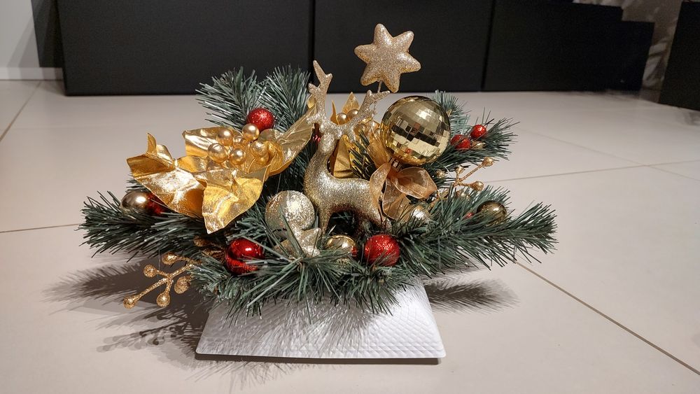 Stroik świąteczny do domu lub na cmentarz