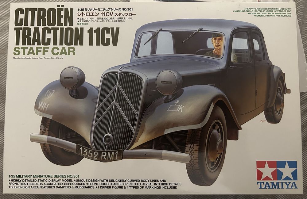 Model do sklejania 1/35 Tamiya Citroen traction 11cv 35301