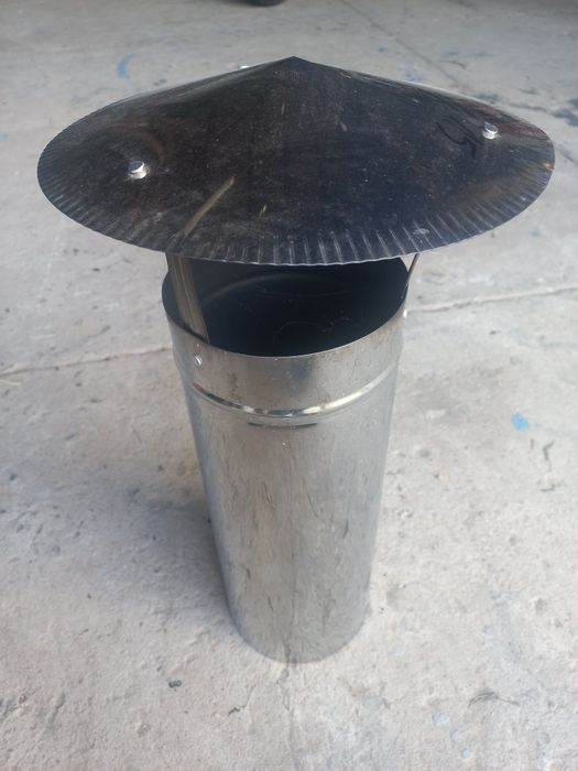 Daszek kominowy fi 150, blacha kwasoodporna.