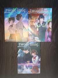 Manga Twoje imię tomy 1-3 (1, 2, 3) Zestaw Komplet