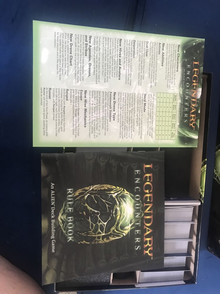 Legendary encounters plus dodatek alien deck building game expansion