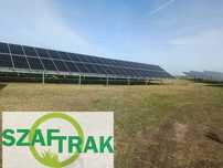 Koszenie trawy farm fotowoltaicznych paneli nieużytków