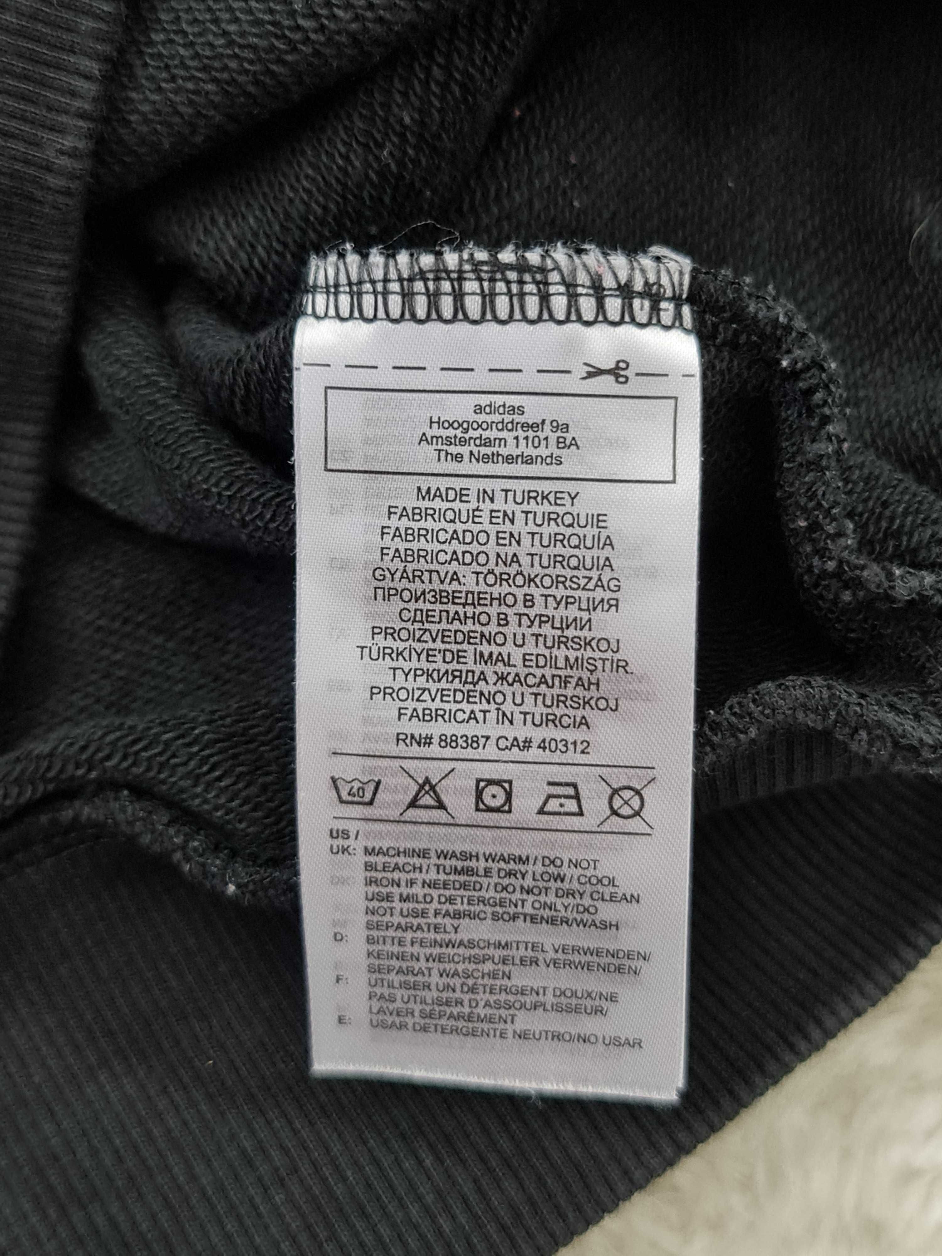 Bluza Adidas Logo Czarna Rozmiar 110 - 116 na Wiek 5 a 6 Lat