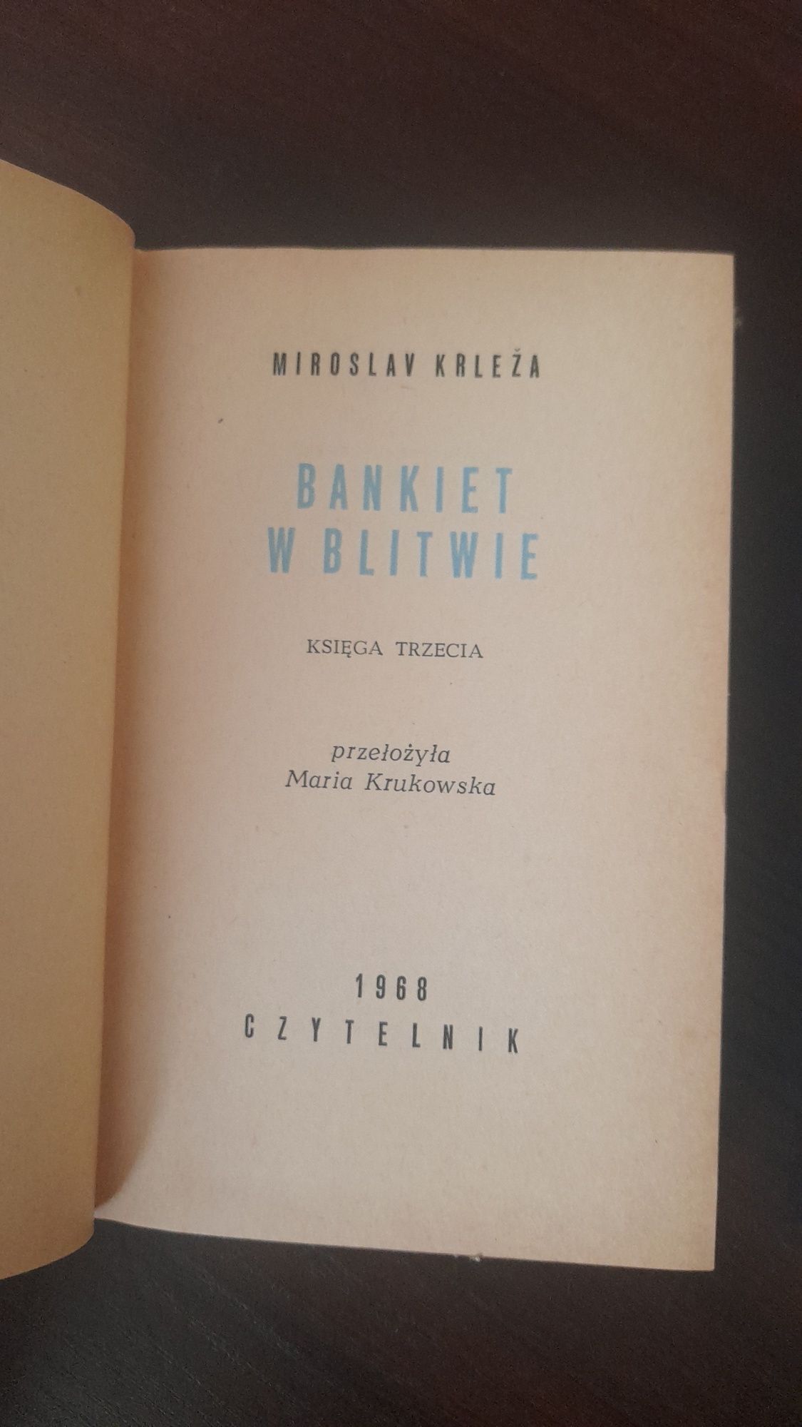 Bankiet w Blitwie, Miroslav Krleža