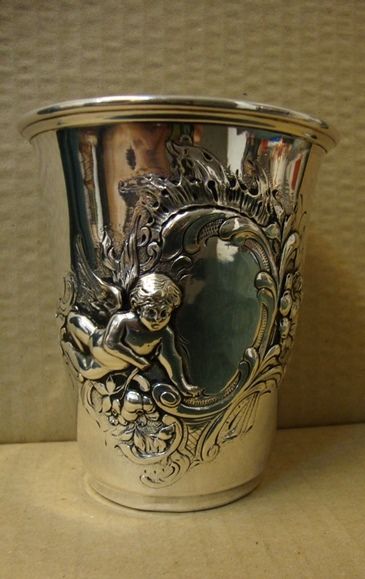 Conjunto de copos antigos em cristal