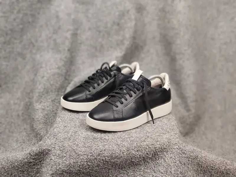 чоловічі класичні кеди зі шкіри високою підошвою santoni design black