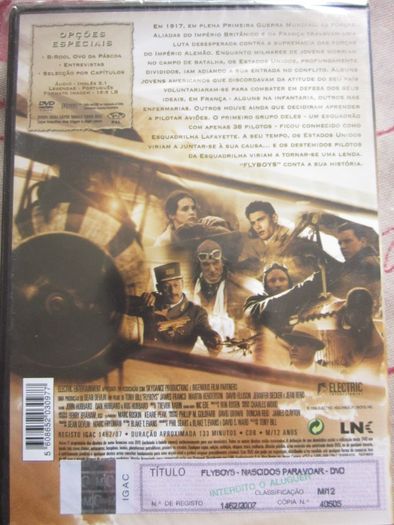 Filme "Flyboys: Nascidos Para Voar" (DVD)