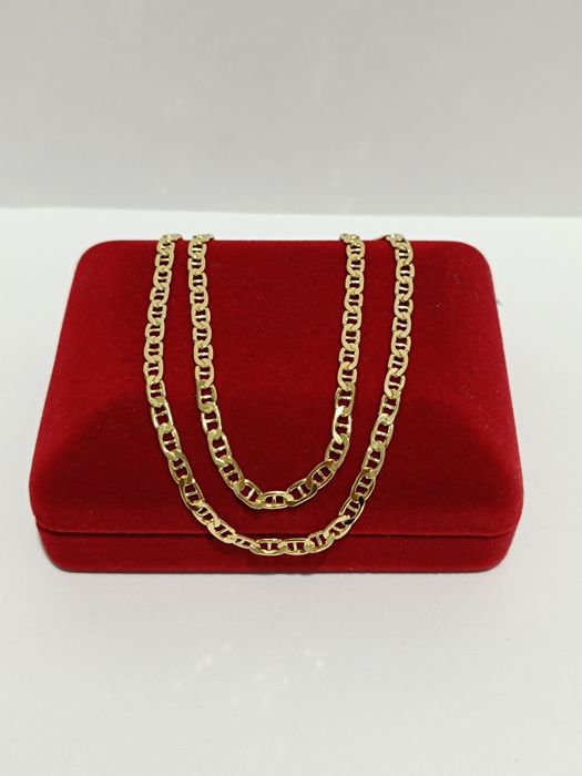 Złoty łańcuszek splot Gucci dł.50cm, złoto próby 585