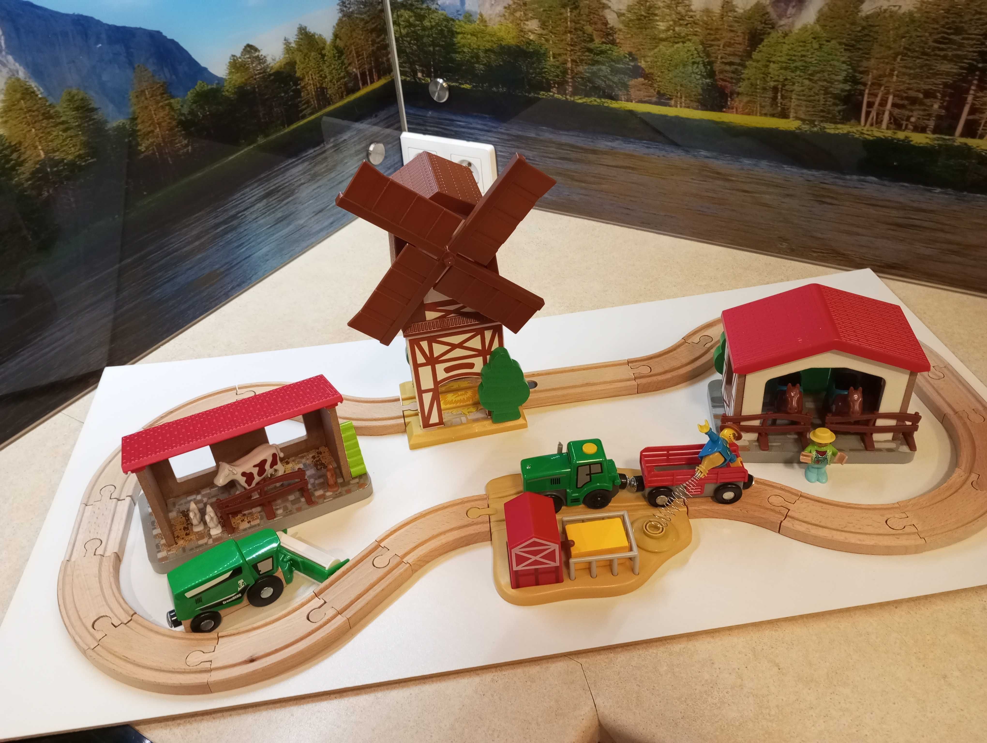 Lidl Playtive tory drewniane drewniane zabawki dla dziecka wieś
