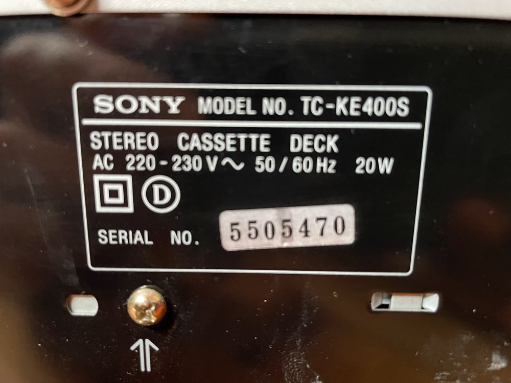 Sony TC-KE400S deck po serwisie
