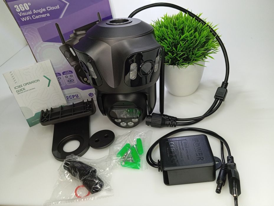 ‼️IP WIFI Камера відеоспостереження Besder XM88 12МП ТРИ об'єктива‼️