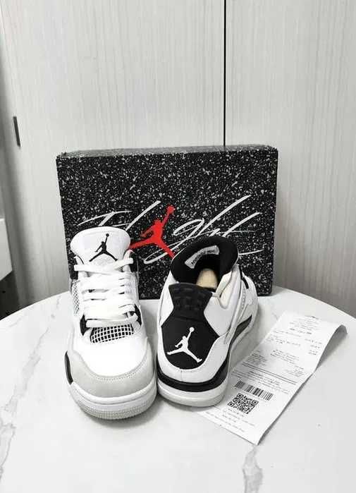 Buty meskie Mokasyny Jordan_4_Retro_Military_Black R.43