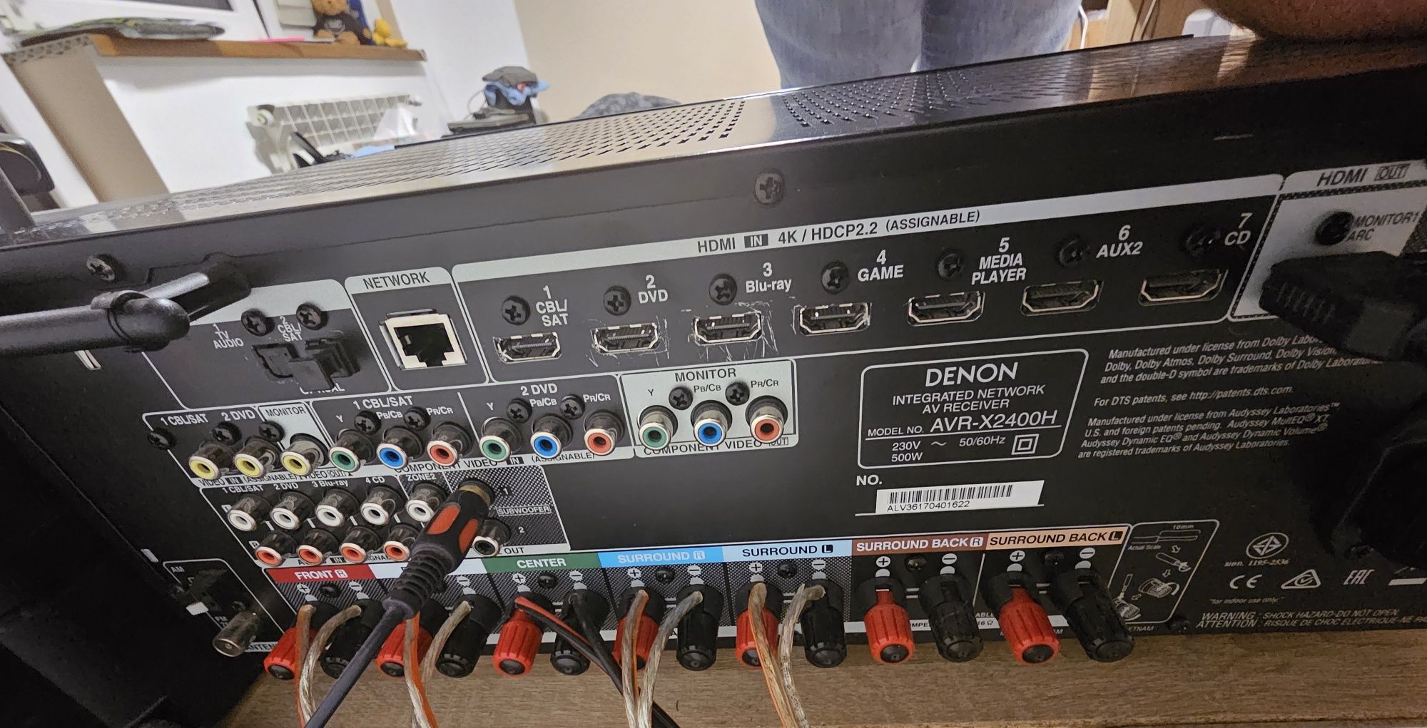Amplituner 7.2 Denon AVR-X2400H Spotify Tidal Connect