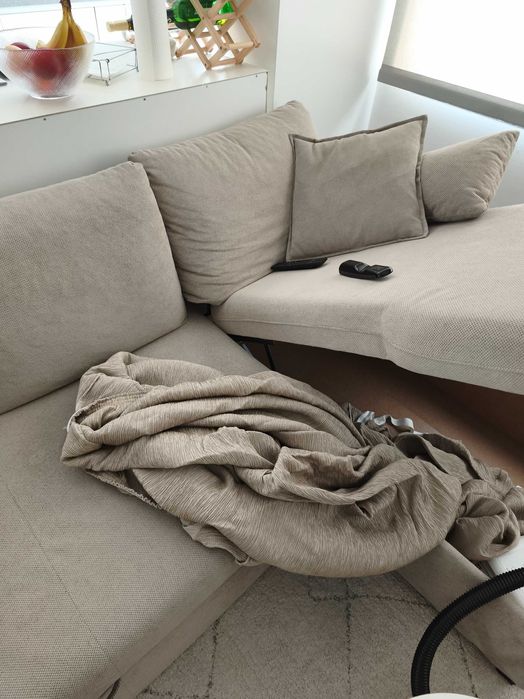 Capa de sofá de sala em L