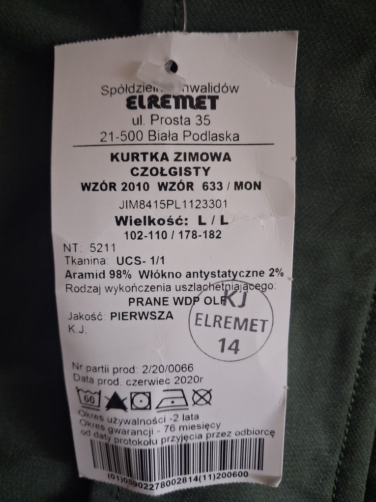 Kurtka czołgisty