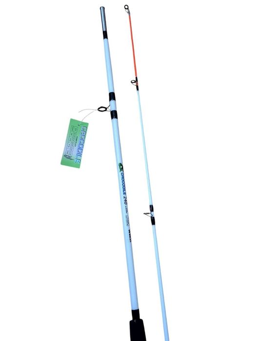 Крокодил Crocodile спиннинг белый штекер и с закруткой черный 2.1м-3м