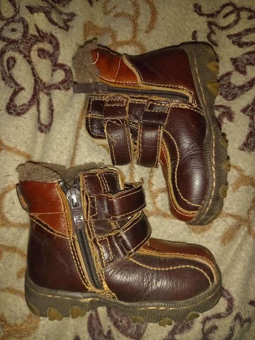 Зимові черевики, натуральна шкіра, цигейка