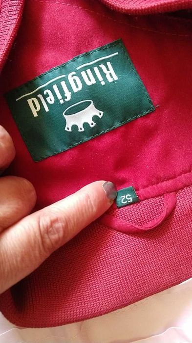 куртка ветровка Kingfield 52 размер бордового цвета