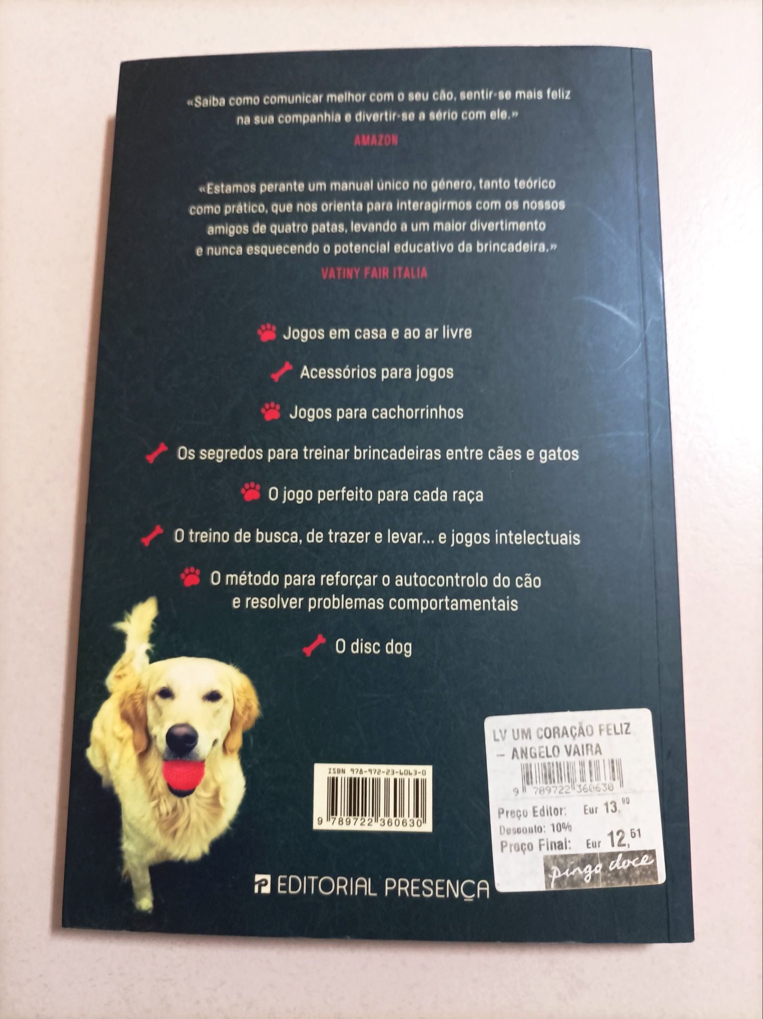 Livro: Um Coração Feliz - A Importância de saber brincar com o seu Cão