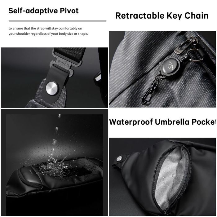 Сумка Xiaomi BANGE BG-2556 Mi рюкзак бананка чехол клатч sling bag клю