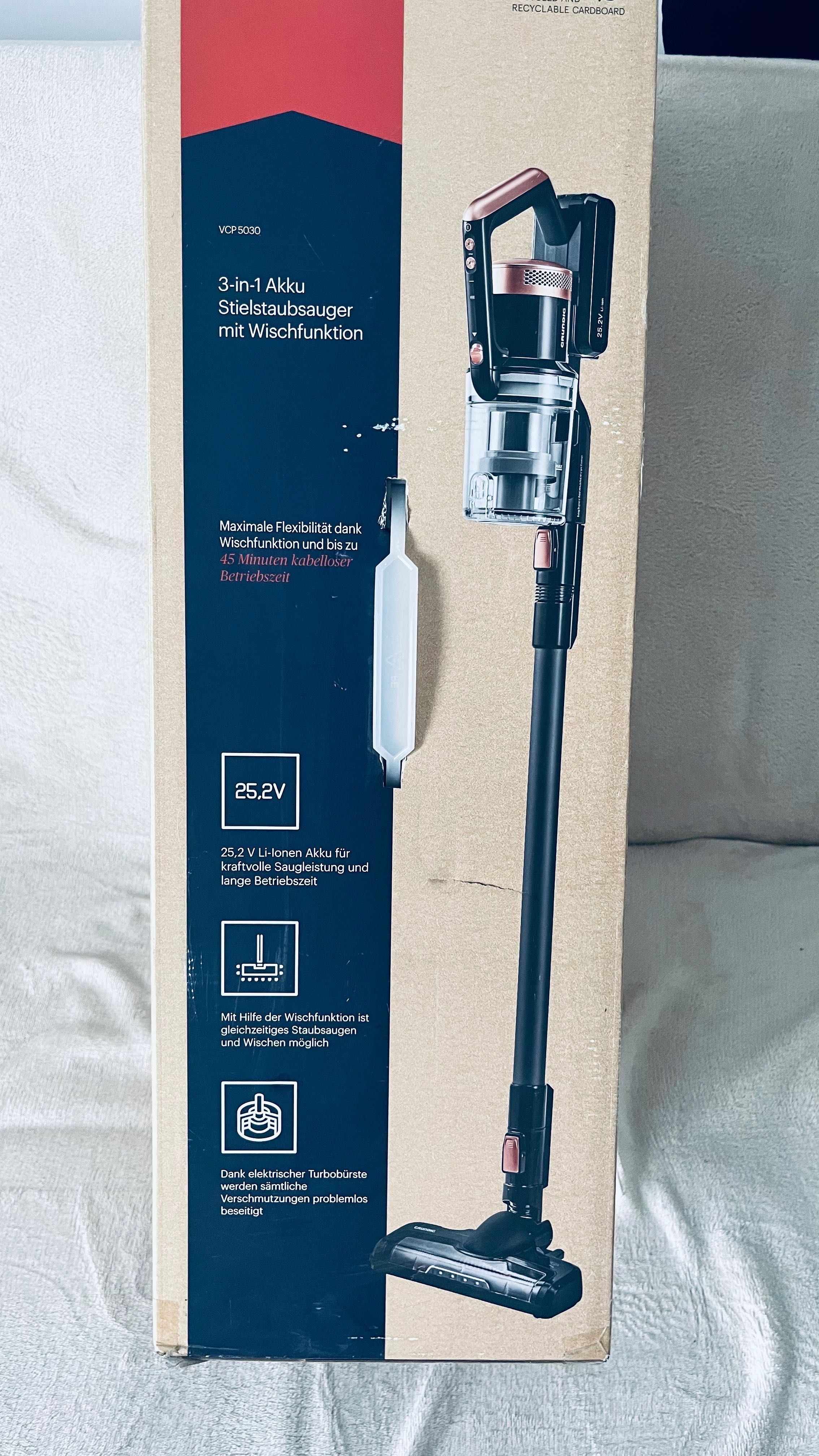 Odkurzacz pionowy Grundig vcp5030 z funkcjąp mopa