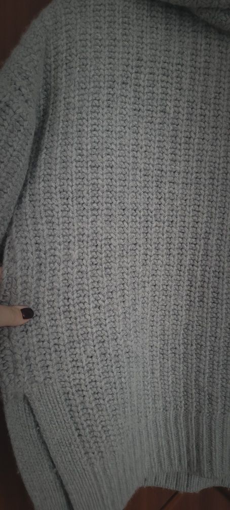Risk made in Warsaw gruby sweter wełna kaszmir L/XL
