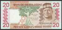 Sierra Leone 20 leones  1984 - stan bankowy UNC