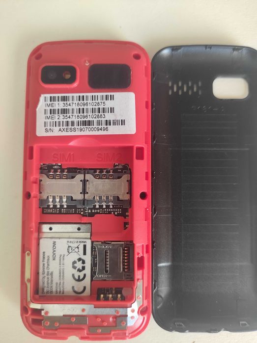 KONROW aXess BLACK * экран 1.77 FM/MP3 DualSIM 600mAh