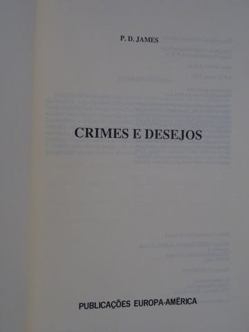 Crimes e Desejos de P.D. James