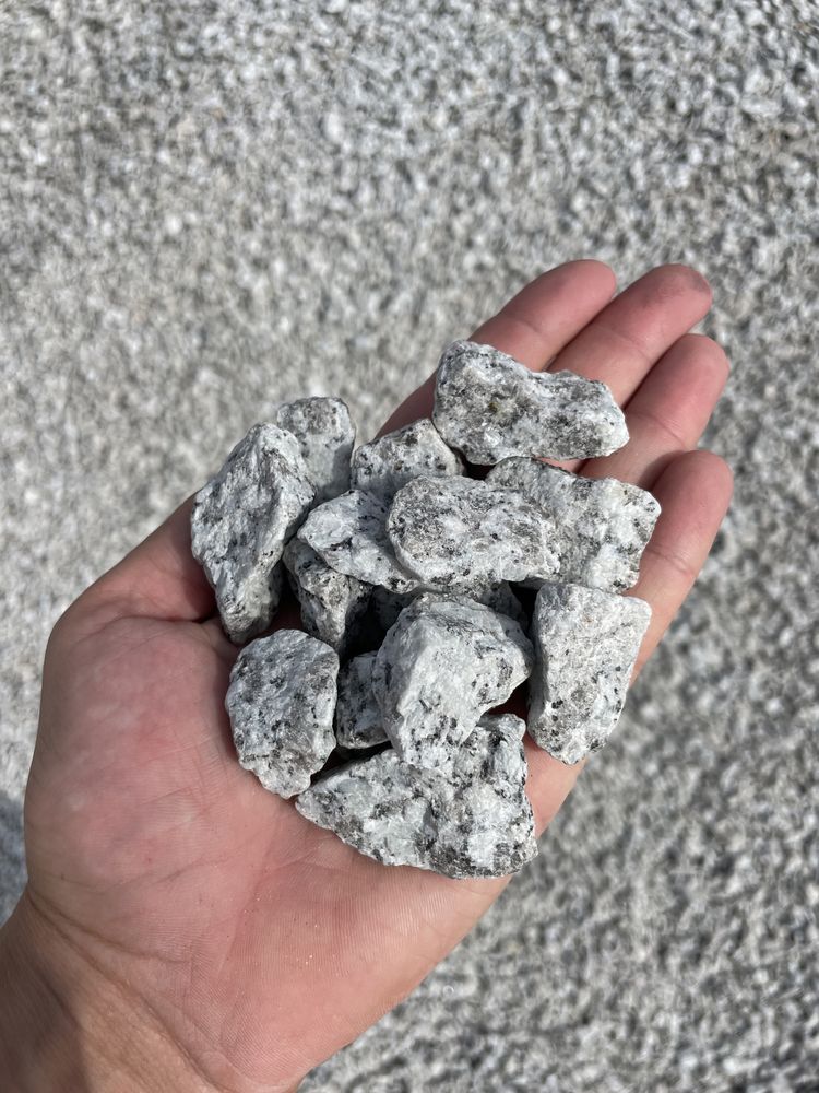 Kamień DALMATYŃCZYK Szary Grys Granitowy 8-16, 16-22 Kamień Ogrodowy