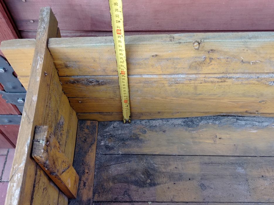 OKAZJA Donica drewniana 80x35x30 ogrodowa komplet 2 sztuki