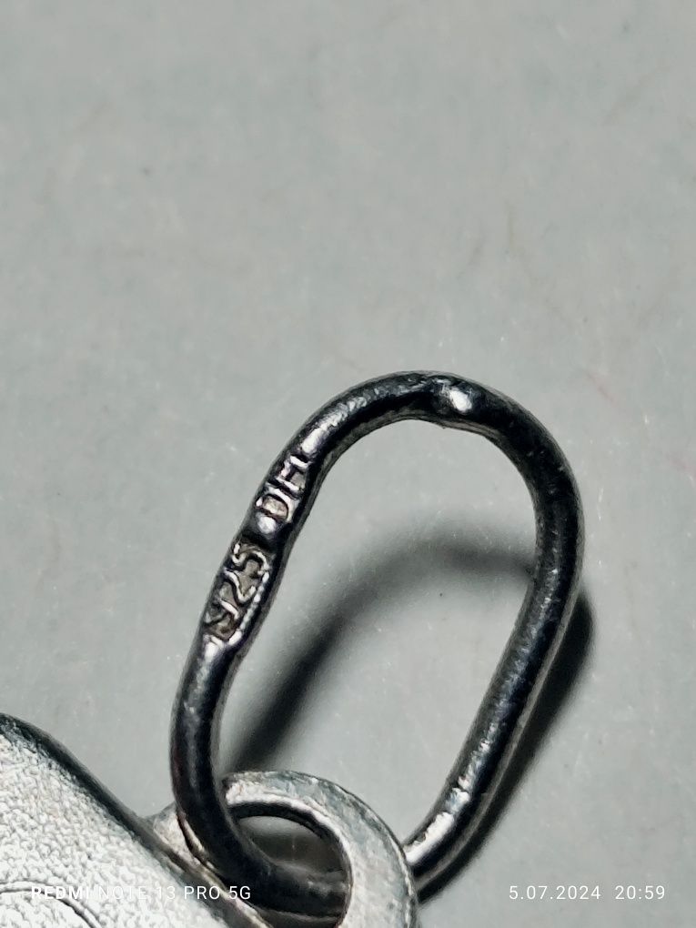 Zawieszka - znak zodiaku - bliźnięta - srebro 925 - vintage