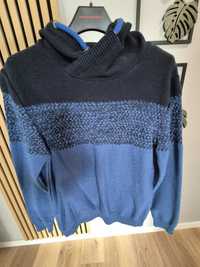 Sweter niebiesko-granatowy. Rozmiar L