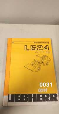 Liebherr L524 ładowarka kołowa instrukcja obsługi