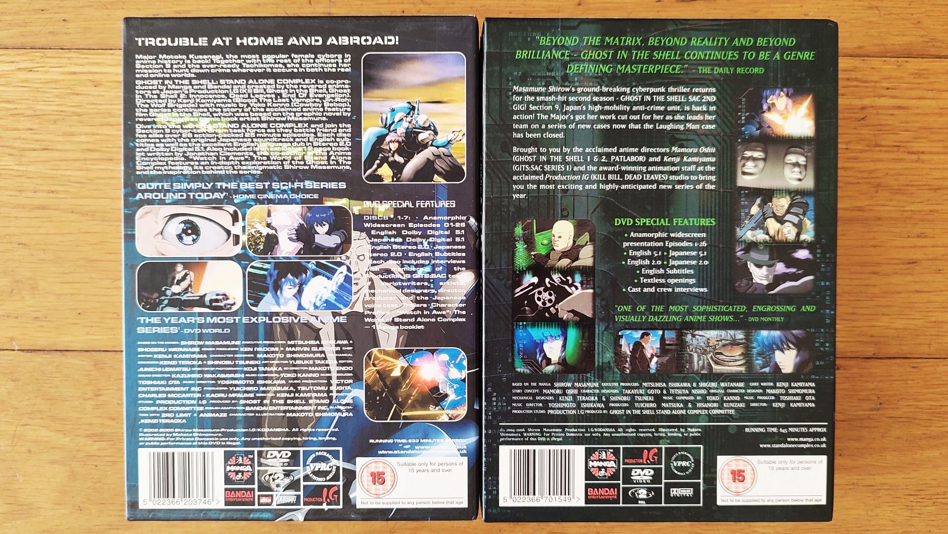 Ghost in the shell série 1a e 2a temporadas