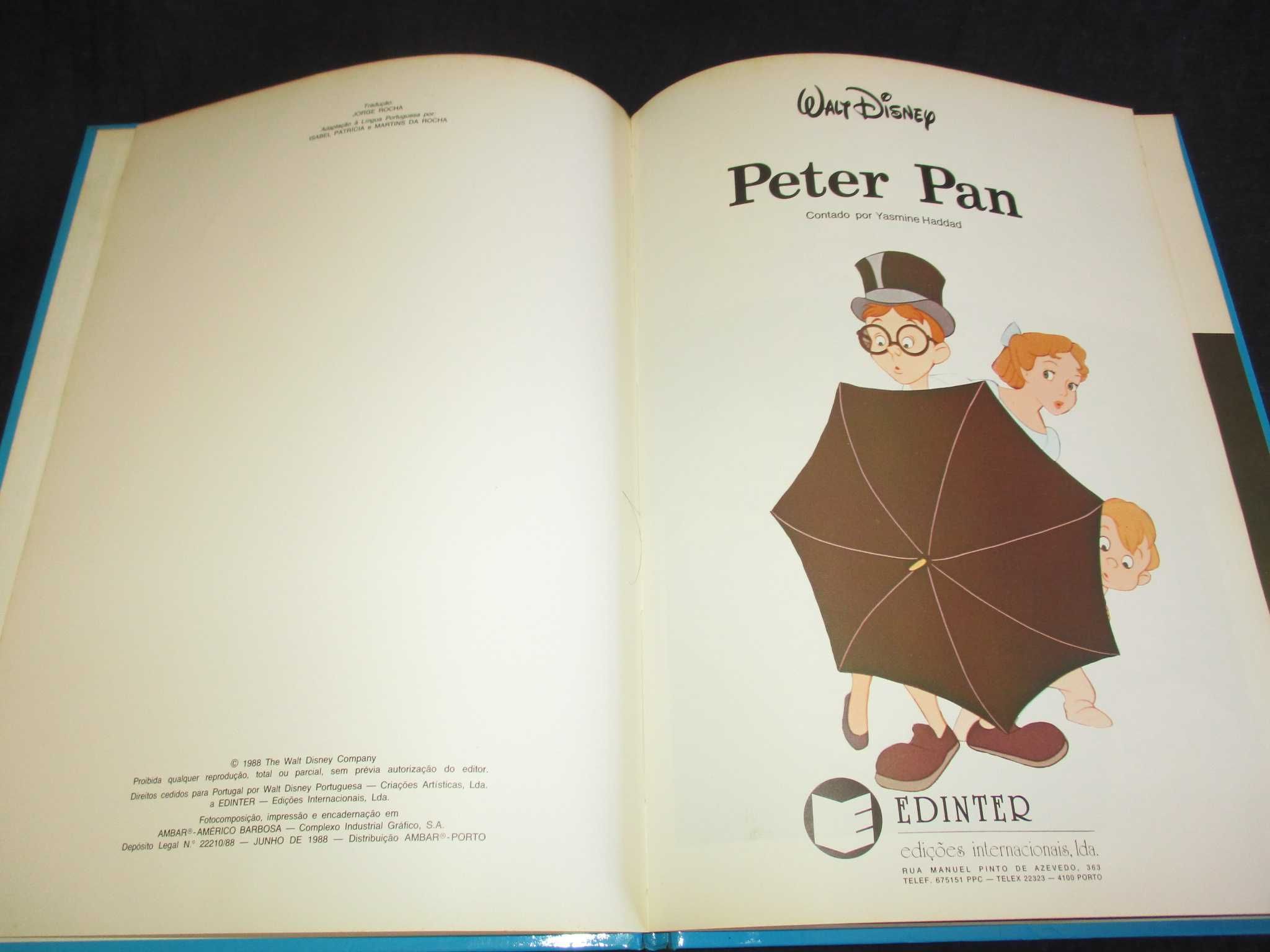 Livro Peter Pan Walt Disney Contos Maravilhosos