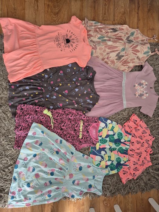 Mega paka ubrań Coccodrillo,smyk itp.dla dziewczynki 128cm. Super stan