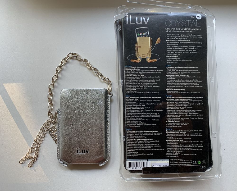 iLuv CRYSTAL In-Ear Stereo Earphones with in-line volume control