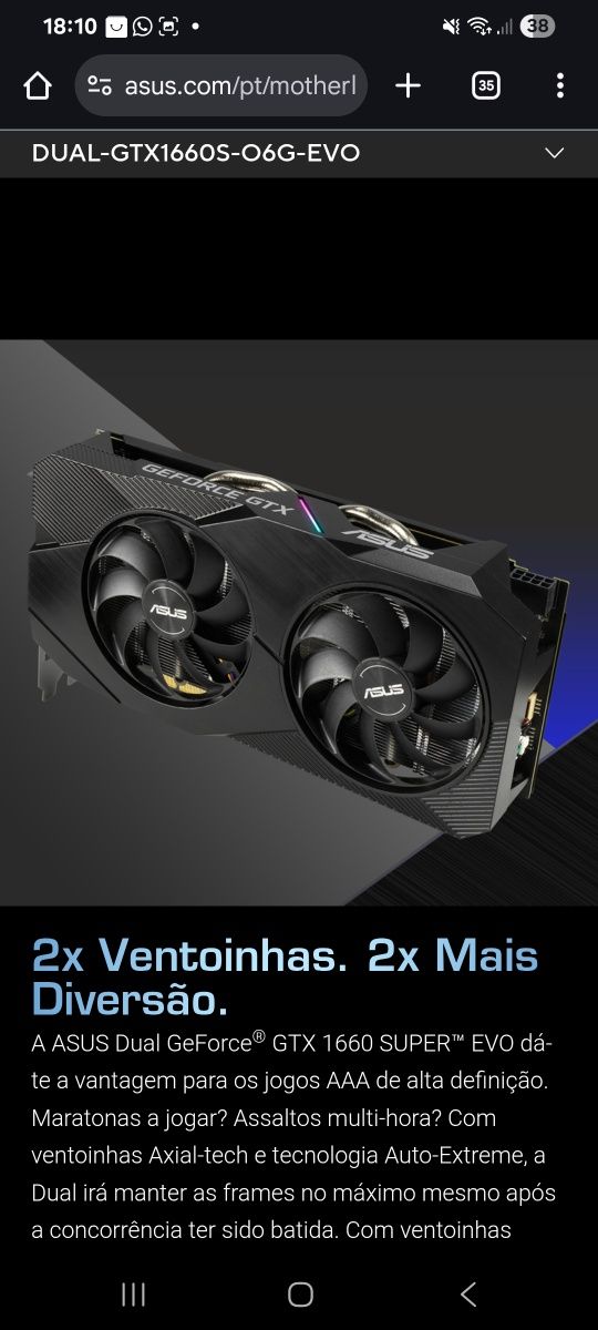 Gtx 1660 super asus 6gb ddr6