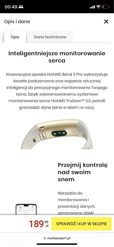 Huawei 3 PRO - smartband smartwatch, uzywany granatowy, sprawny, GPS