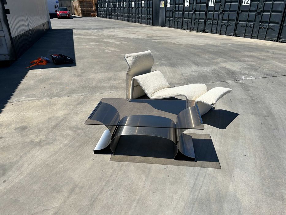 Mesa de centro por François Monnet – Kappa, França, anos 1970