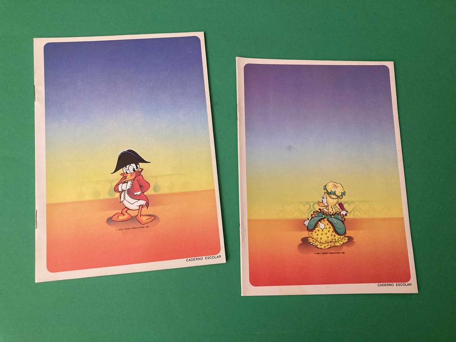 Colecção 8 Cadernos Escolares 50 Anos Pato Donald Ambar Anos 80