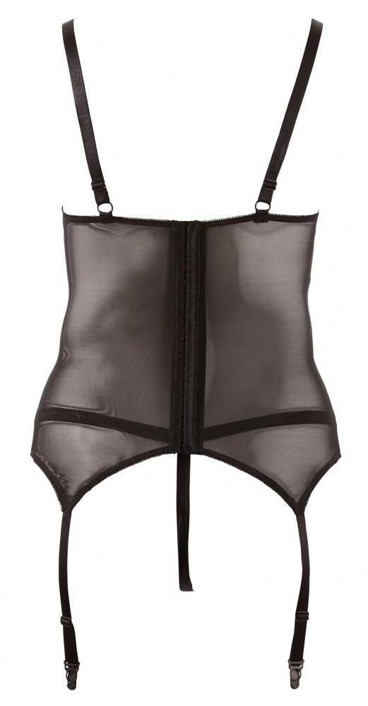 Cottelli Curves komplet koszulka gorsetowa, otwarte stringi 42 XL NOWY